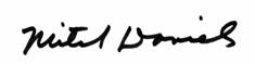 Mitch Daniels signature
